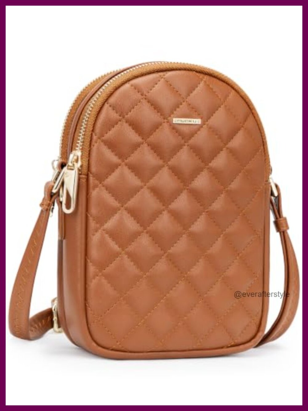 Quilted Crossbody Bag Lightweight Small Purse Adjustable Strap